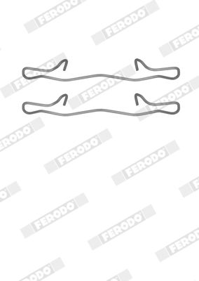 Ferodo Accessory Kit, disc brake pad FBA753