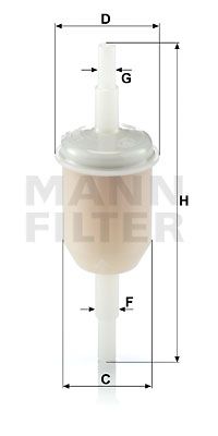 Топливный фильтр MANN-FILTER WK 31/2 (10) для RENAULT ESTAFETTE
