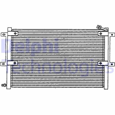 DELPHI TSP0225100 Радиатор кондиционера  для SEAT INCA (Сеат Инка)