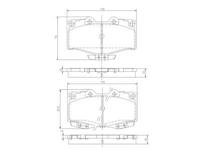комплект спирачно феродо, дискови спирачки A.Z. Meisterteile AZMT-44-022-1404