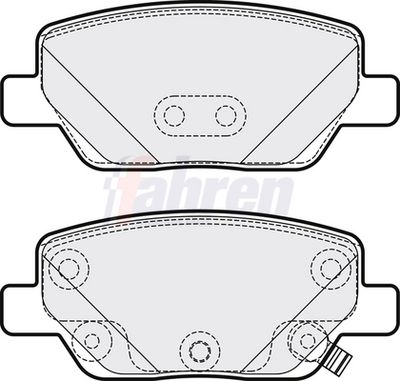 Fahren Brake Pad Set, disc brake FBP3791