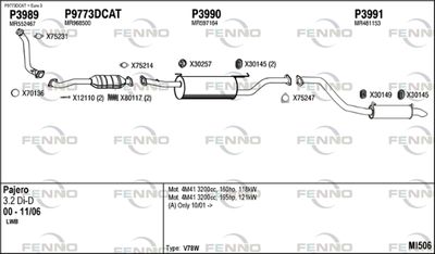 Układ wydechowy FENNO MI506