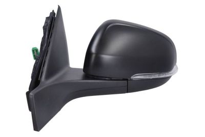 Zijspiegel Links (elektrisch, asferisch, met verwarming, under-coated, elektrisch opklapbaar, met indicator, met temperatuursensor) past: VOLVO S80 II, V70 III 04.13-03.16