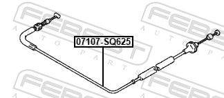 CABLU ACCELERATIE FEBEST 07107SQ625 1