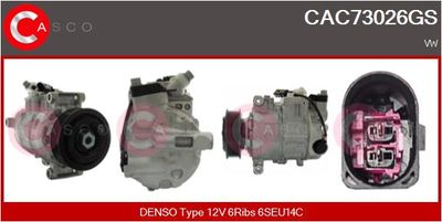 COMPRESOR CLIMATIZARE CASCO CAC73026GS
