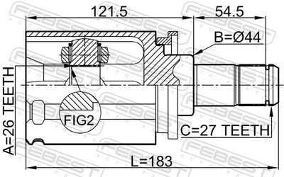 Joint Kit, drive shaft 1911-E70LH