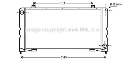 Радиатор, охлаждение двигателя AVA QUALITY COOLING AU2127 для DAF 400