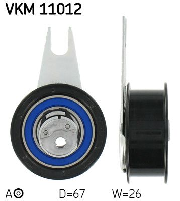 Натяжной ролик, ремень ГРМ SKF VKM 11012 для VW VENTO