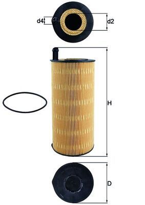 Oliefilter - OX423/9D - KNECHT