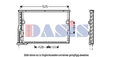 AKS DASIS 052003N Радиатор кондиционера  для BMW Z3 (Бмв З3)