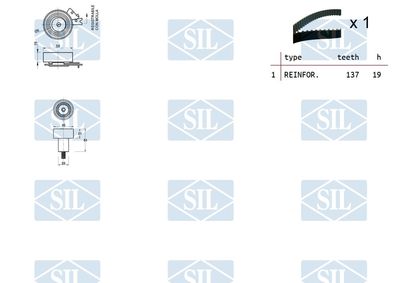 SET CUREA DE DISTRIBUTIE Saleri SIL TK1486 1