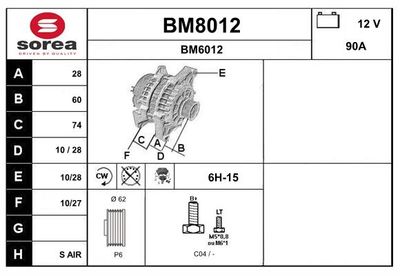 GENERATOR SNRA BM8012
