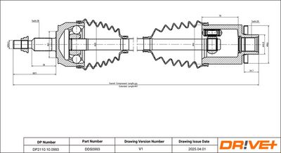 ANTRIEBSWELLE DR!VE+ DP2110100993 0