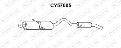Глушитель выхлопных газов конечный VENEPORTE CY57005 для CHRYSLER VOYAGER