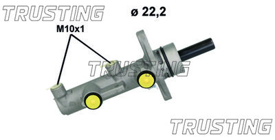 Главный тормозной цилиндр TRUSTING PF1233 для TOYOTA YARIS