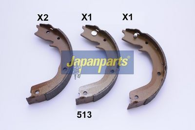 JAPANPARTS Stabdžių trinkelių komplektas