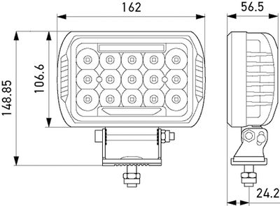 Fjärrstrålkastare HELLA 1FE 358 154-031