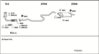 SISTEM DE ESAPAMENT WALKER FO20331