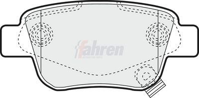 Fahren Brake Pad Set, disc brake FBP3080
