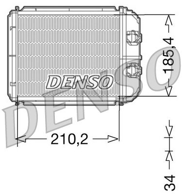 Теплообменник, отопление салона DENSO DRR23014 для RENAULT ESPACE