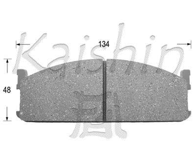 Комплект тормозных колодок, дисковый тормоз KAISHIN FK4001 для ISUZU MIDI