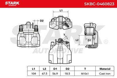 спирачен апарат STARK SKBC-0460823