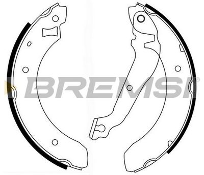 Комплект тормозных колодок BREMSI GF0215 для FORD SIERRA