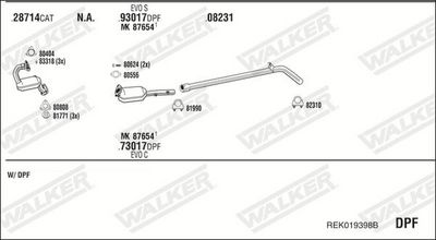 SISTEM DE ESAPAMENT WALKER REK019398B