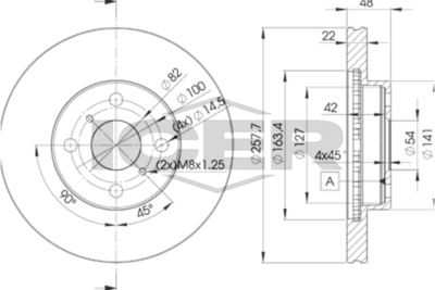спирачен диск ICER 78BD2490-2