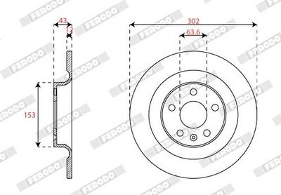 DISC FRANA FERODO DDF2827C 1