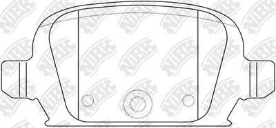 NiBK PN0192 Тормозные колодки и сигнализаторы для OPEL CORSA C (X01) 1.8 (F08, F68)