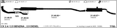 Układ wydechowy IMASAF 514000051