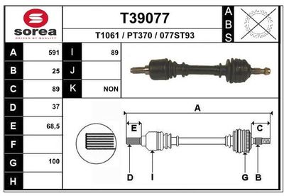 ANTRIEBSWELLE EAI T39077