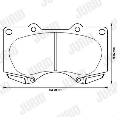 Brake Pad Set, disc brake 572515J