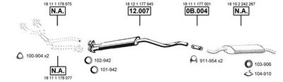 Изпускателна система ASMET BM121355