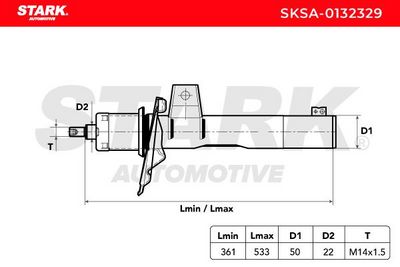 амортисьор STARK SKSA-0132329