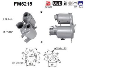 FILTRU FUNINGINE/PARTICULE SIST.DE ESAPAMENT
