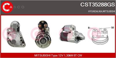Стартер CASCO CST35288GS для MITSUBISHI 3000