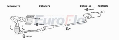 Układ wydechowy EUROFLO MICON165048A00
