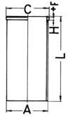 Cylinderhylsa KOLBENSCHMIDT 89025190