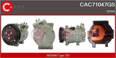 CASCO Compressor, airconditioning Genuine (CAC71047GS)