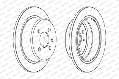 BREMSSCHEIBE FERODO DDF093 1
