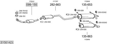 Изпускателна система BOSAL SYS01423