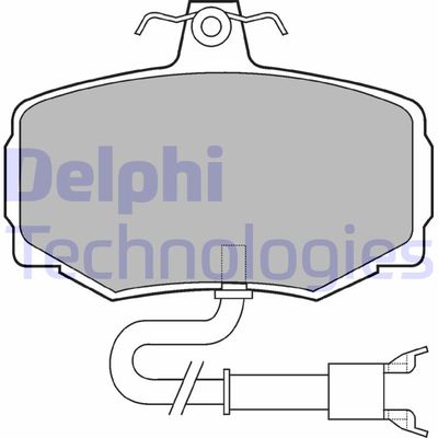Комплект тормозных колодок, дисковый тормоз DELPHI LP600 для JAGUAR XJ220