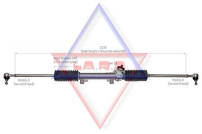 LA.R.A. 300512 Рулевая рейка 