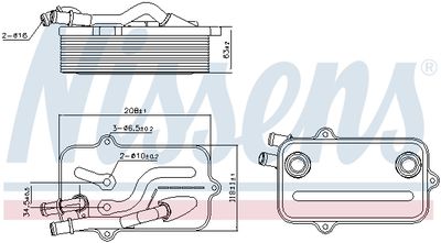 ÖLKüHLER AUTOMATIKGETRIEBE NISSENS 90782 4