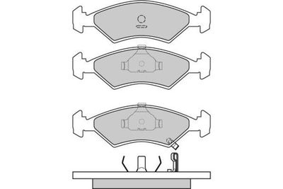 Комплект тормозных колодок, дисковый тормоз E.T.F. 12-0647 для KIA SEPHIA