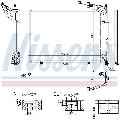 CONDENSATOR CLIMATIZARE NISSENS 940523 2