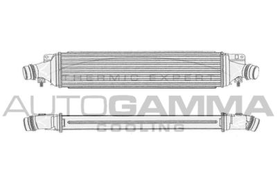 Интеркулер AUTOGAMMA 104412 для OPEL CORSA