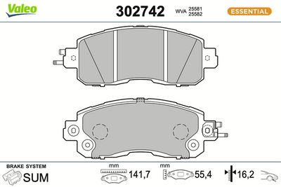 SET PLACUTE FRANA FRANA DISC VALEO 302742